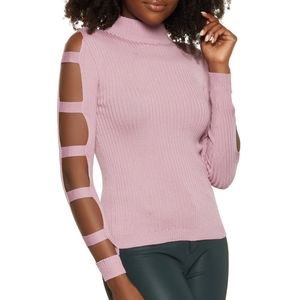 NWT - Lavender Cut Out Long Sleeve Mock Neck Top